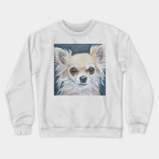 Chihuahua Fine Art Painting Crewneck Sweatshirt